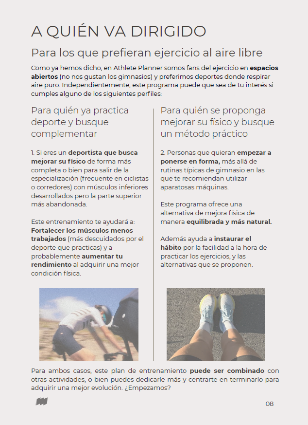 Plan de entrenamiento funcional 12 semanas. Entrena donde quieras.