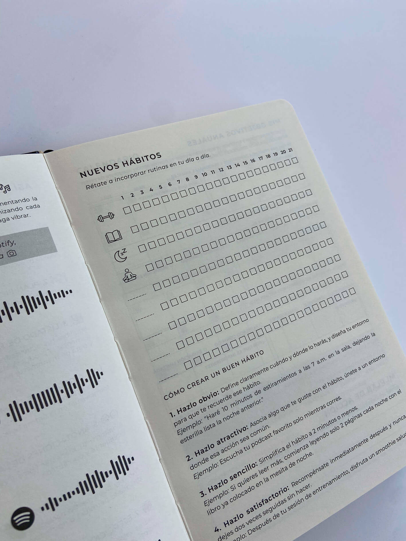 Agenda sin fechas - The Athlete Planner