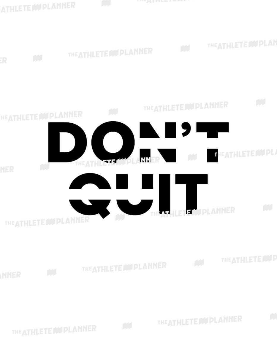 Lámina Don`t Quit
