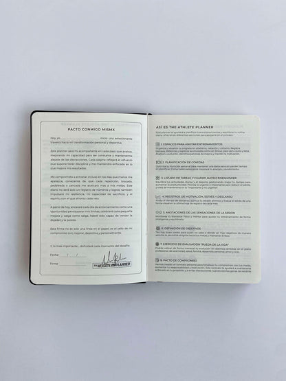 Agenda sin fechas - The Athlete Planner