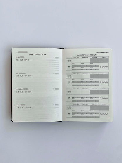 Agenda sin fechas - The Athlete Planner